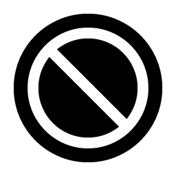 prohibit fill icon