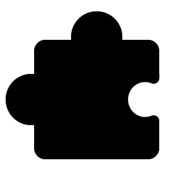 puzzle piece fill icon