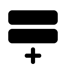 rows plus bottom fill icon