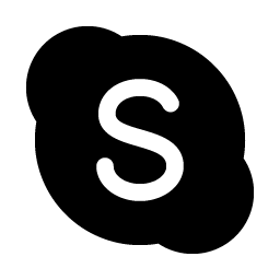 skype logo fill icon