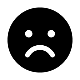 smiley sad fill icon