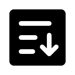 sort ascending fill icon