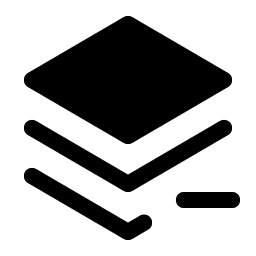 stack minus fill icon