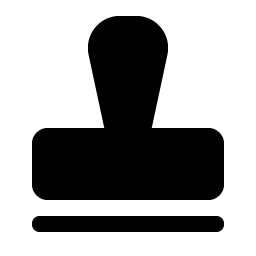 stamp fill icon