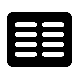 text columns fill icon