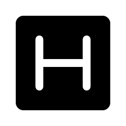 text h fill icon