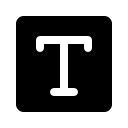 text t fill icon