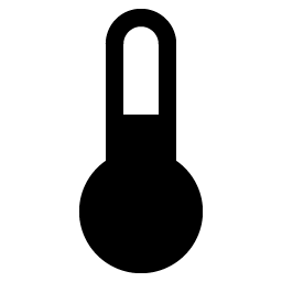 thermometer simple fill icon