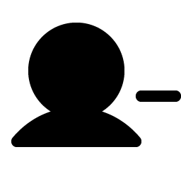user minus fill icon