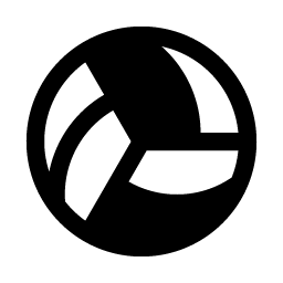 volleyball fill icon