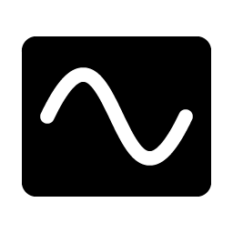 wave sine fill icon