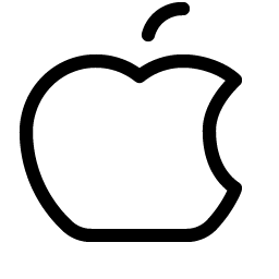 apple logo light icon