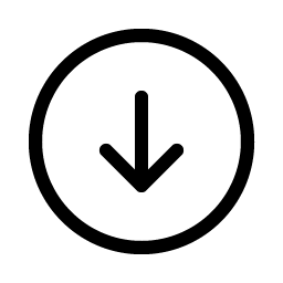 arrow circle down light icon