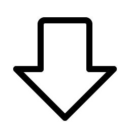 arrow fat down light icon