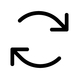 arrows clockwise light icon