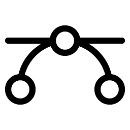 bezier curve light icon