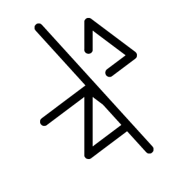 bluetooth slash light icon