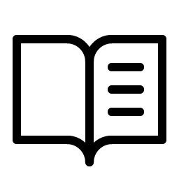 book open text light icon