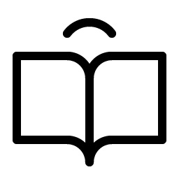 book open user light icon