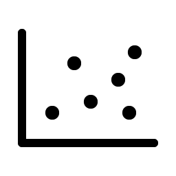 chart scatter light icon