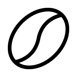 coffee bean light icon
