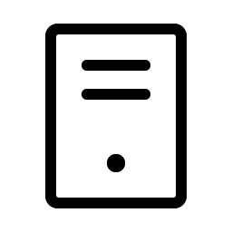 computer tower light icon