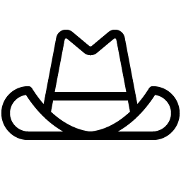 cowboy hat light icon