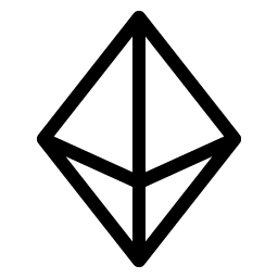 currency eth light icon