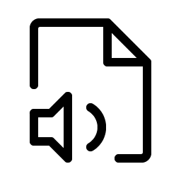 file audio light icon