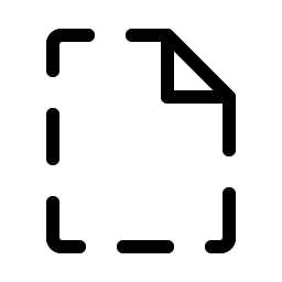 file dashed light icon