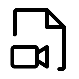 file video light icon
