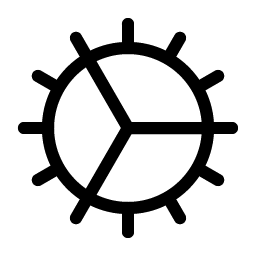 gear fine light icon