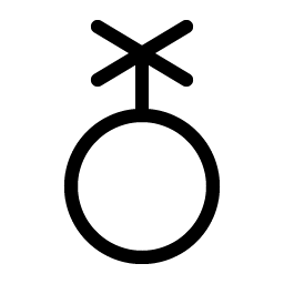gender nonbinary light icon