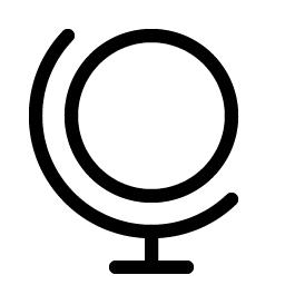 globe stand light icon