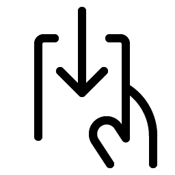 hand withdraw light icon