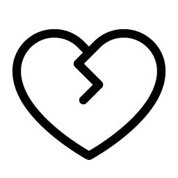heart break light icon
