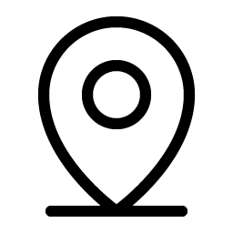 map pin line light icon