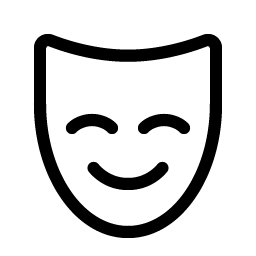 mask happy light icon