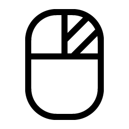 mouse right click light icon