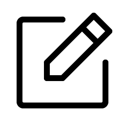 note pencil light icon