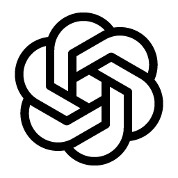 open ai logo light icon