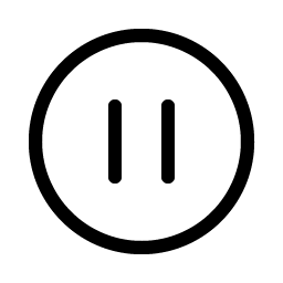 pause circle light icon