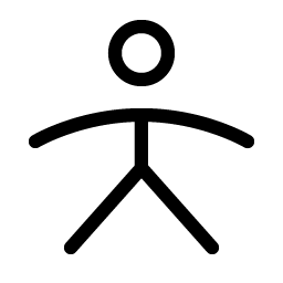 person simple light icon