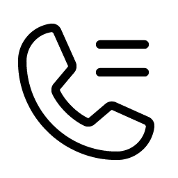 phone list light icon