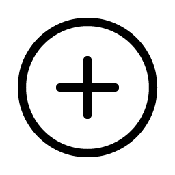 plus circle light icon