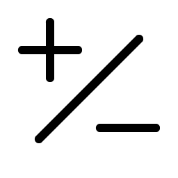 plus minus light icon