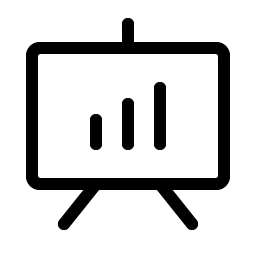 presentation chart light icon