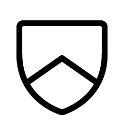 shield chevron light icon