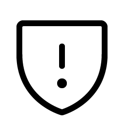 shield warning light icon