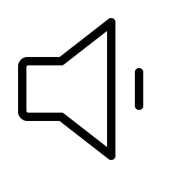 speaker simple low light icon